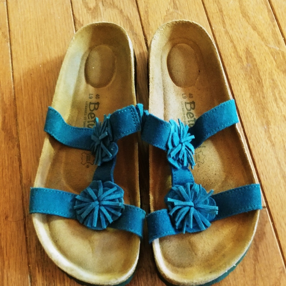 Blue Betula (Birkenstocks) sandals